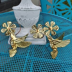 Vintage Tin Hummingbirds Hangings